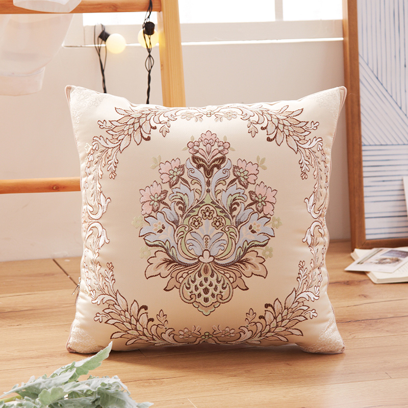 提花抱枕被子两用刺绣沙发加厚汽车空调被办公室午休单人靠被靠枕