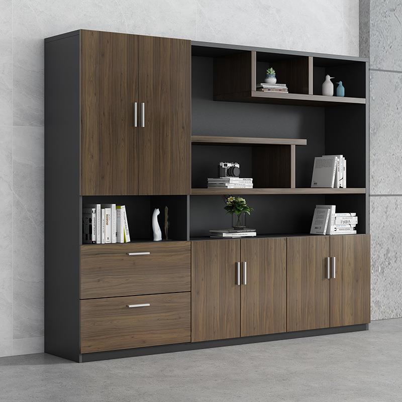 文件柜木质资料档案柜办公室书柜简约现代展示柜落地柜高储物柜子