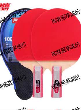 一星乒乓球拍直拍对拍套装一星级H1006含拍包乒乓球桌专用
