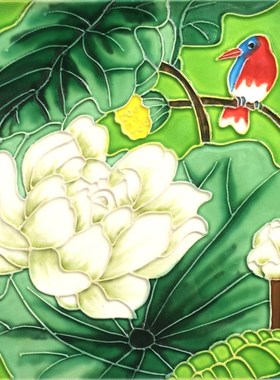 手绘陶瓷画 瓷板画 无框画中式家居装饰品 中国T风摆件 外事礼品