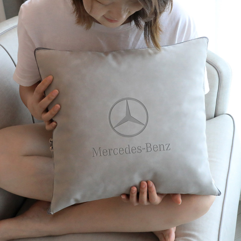 高端汽车全棉抱枕被子两用车载毯子二合一车用牛T皮加厚四季通用,居家布艺,抱枕被,淘宝优惠券,粉丝福利购,淘宝优惠卷