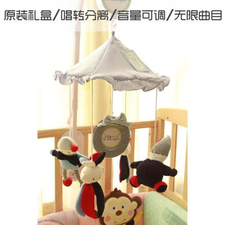 毛绒床铃床挂电动婴儿音乐旋转风铃宝宝转转乐床头挂铃初生礼玩具