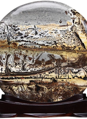 天然奇石原石国画石靠山石办公室观赏石招财工艺品红色小石头摆件