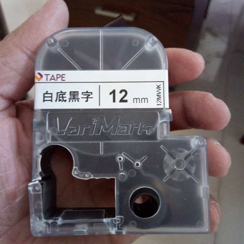 TAPE威码标签机色带12MM 10 14标签纸GT1000/2000/600白底12MMWK