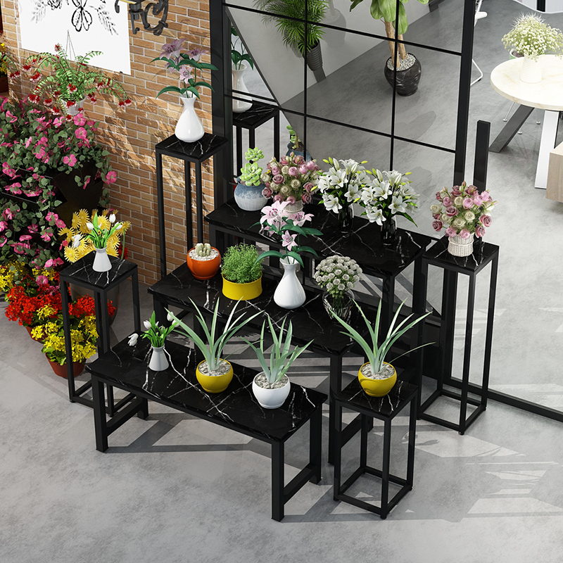 花店花架手捧花摆台展示台服装店包包中岛展示架高低桌子鞋帽展台