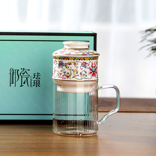 茶壶茶具新型自动冲茶器保温加热办公过滤泡茶杯茶水分离耐热玻璃