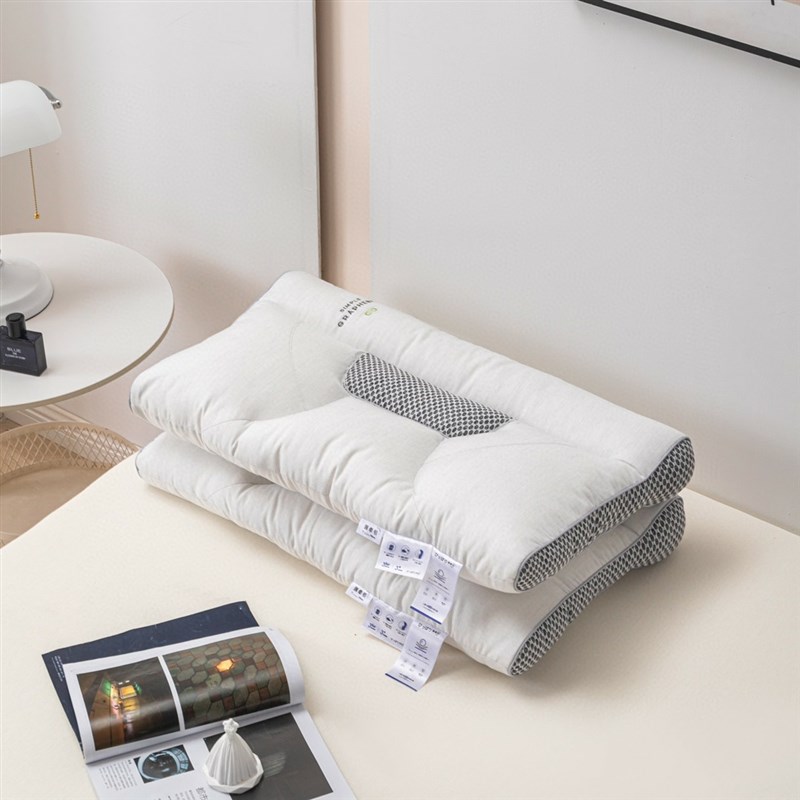 双面用颈牵引安睡枕头枕芯可自由睡不易变形舒适柔软耐用舒服助眠