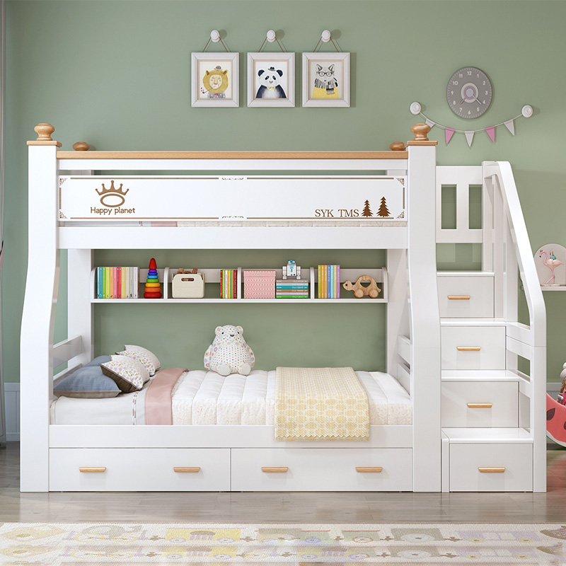 上下床全实木母子双层床小户型两层大人上下铺子母床高低床儿童床