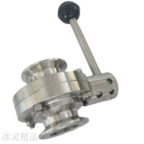 新品不锈钢快装蝶阀 304卫生级快开卡盘蝶阀 P 卡箍式直通快卡阀