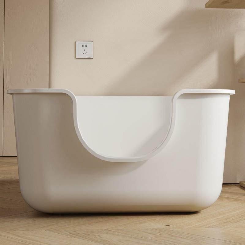 猫砂盆超大号半封闭开放式猫咪厕所防外溅加高猫沙盆幼猫屎盆用品