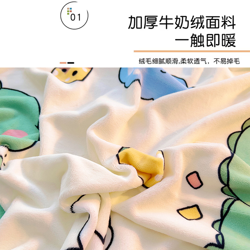 A类冬天儿c童牛奶绒床笠款单件床罩婴儿床加厚床单定制冬季加绒