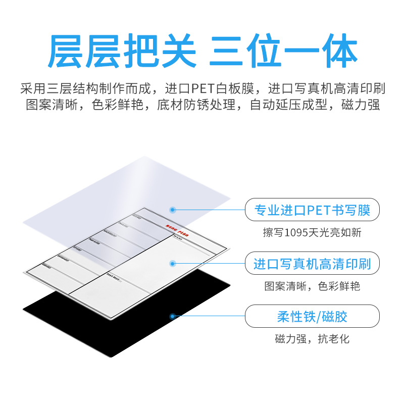 儿童自律成长计划表软白板墙贴小学生r幼儿生活学习日程表磁性吸