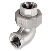 6分1寸1.2寸1.5寸2寸水管接头配件 304不锈钢内外丝活接弯头2