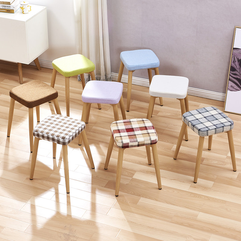 实木小凳子餐凳方凳布艺梳妆凳化妆凳家用儿童椅子客厅沙发木板凳,住宅家具,矮凳,淘宝优惠券,粉丝福利购,淘宝优惠卷