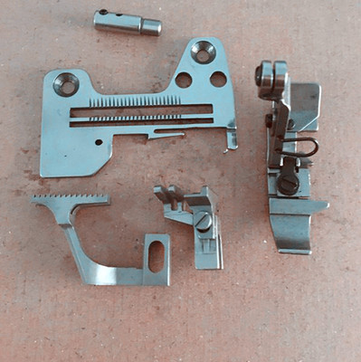 6714锁边机.拷边机改三线密拷细边针位 针板 压脚 牙齿 针夹