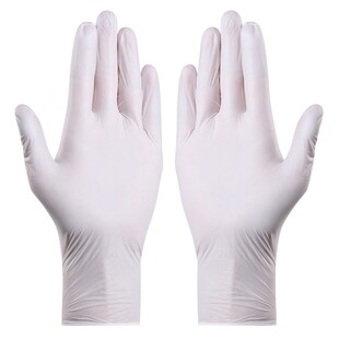 一次性乳胶手套橡胶丁腈丁晴胶皮PVC食品工业手术洗碗防水白手套
