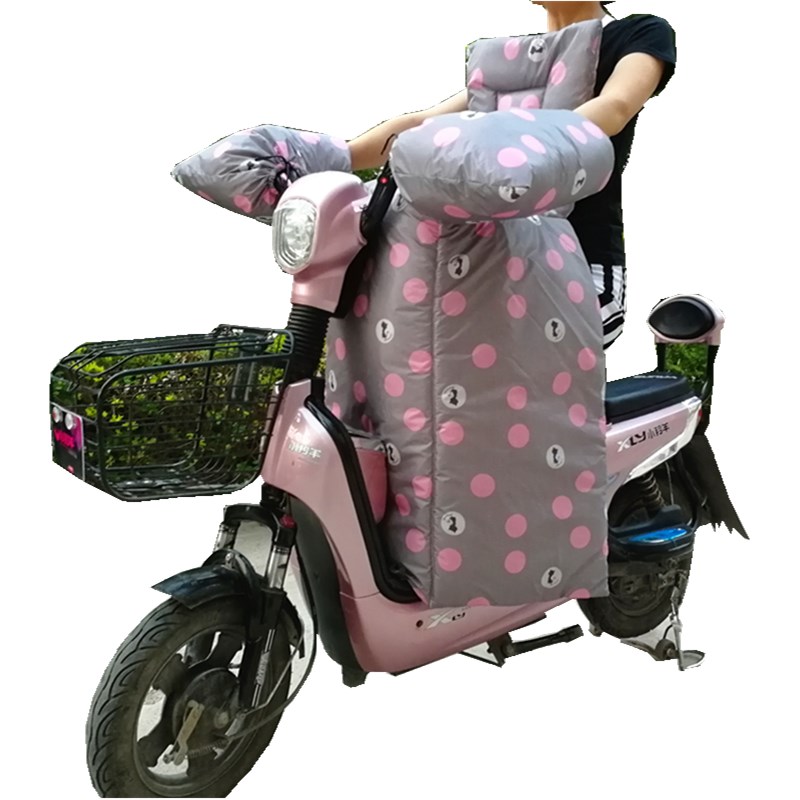 电动车挡风被冬季加厚加大分体通用款踏板摩托车护膝防雨防风保暖