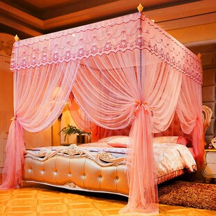 2021新款 1.5米宫廷公主风夏天方便拆洗加密 蚊帐1.8m床家用落地式