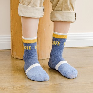 春秋冬款 9岁10小学生袜8全棉4儿童祙子5中筒袜子 6男童袜子3纯棉7