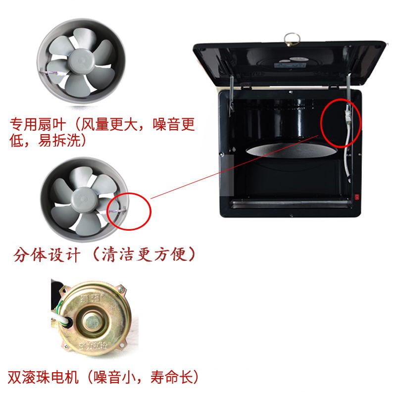 狮强牌S802环保型厨房油烟排气扇强力排风机窗式静音换气扇不污墙