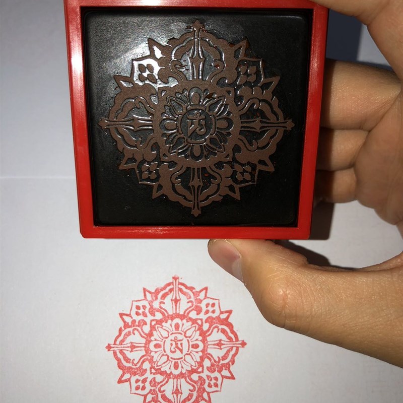 金刚十字杵印 密宗印章 自动出油光敏印章 护身转运 可定制