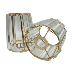 恒大通用吊灯罩壁灯E14螺口水晶玻璃灯罩外壳E27螺口替换布艺灯罩