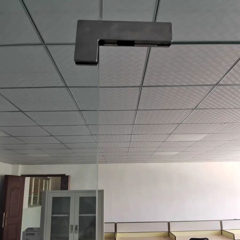 无框玻璃门上下门夹地弹簧门配件顶夹曲夹直角夹一字拐角夹