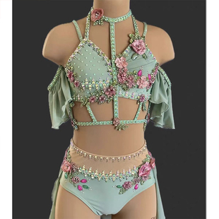 纳图薇现代抒情服舞钢管舞演出女空中瑜伽比赛服杂技吊环服847