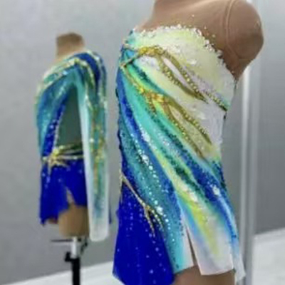 纳图薇艺术体操服啦啦操艺考滑冰服比赛儿童表演训练技巧服N1191