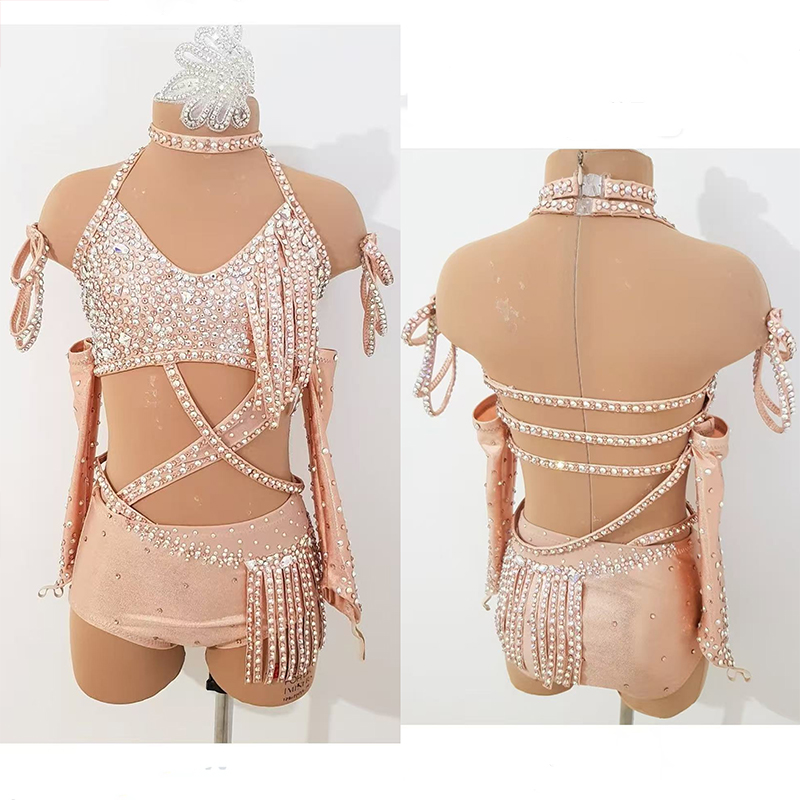 纳图薇艺术体操服啦啦操艺考芭蕾舞比赛儿童表演训练技巧服N599