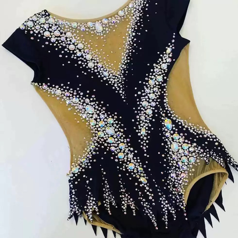 纳图薇艺术体操服啦啦操艺考滑冰服比赛儿童表演训练技巧服N1054