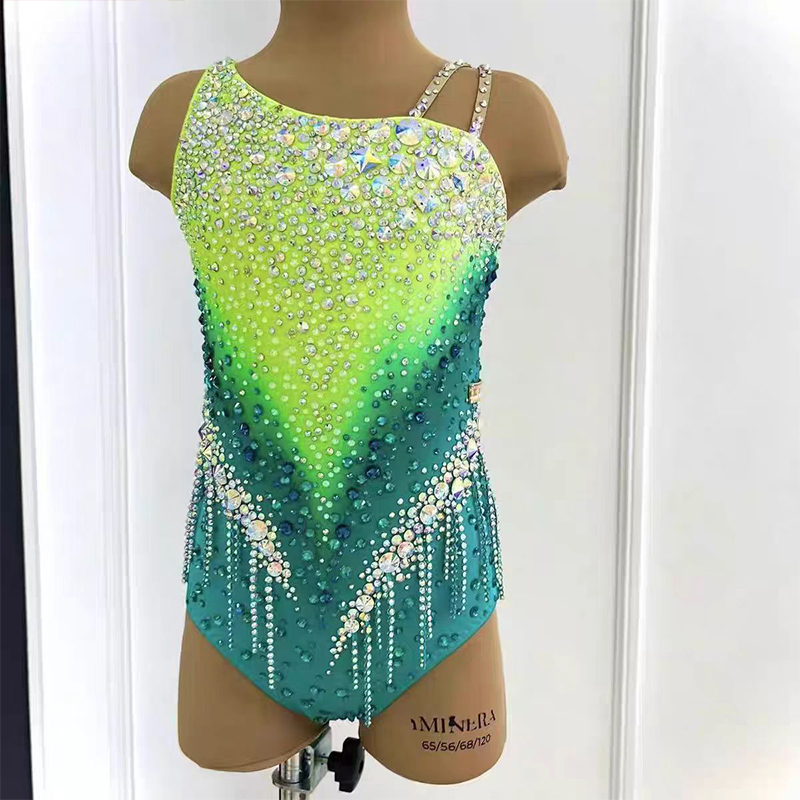 纳图薇艺术体操服啦啦操艺考滑冰服比赛儿童表演训练技巧服N861