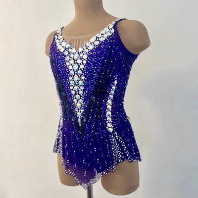纳图薇艺术体操服啦啦操艺考滑冰服比赛儿童表演训练技巧服N952