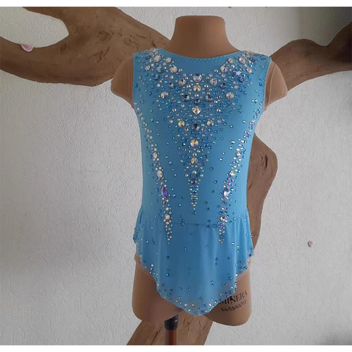 纳图薇艺术体操服啦啦操艺考滑冰服比赛儿童表演训练技巧服N977