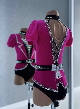 纳图薇艺术体操服啦啦操艺考滑冰服比赛儿童表演训练技巧服N1052