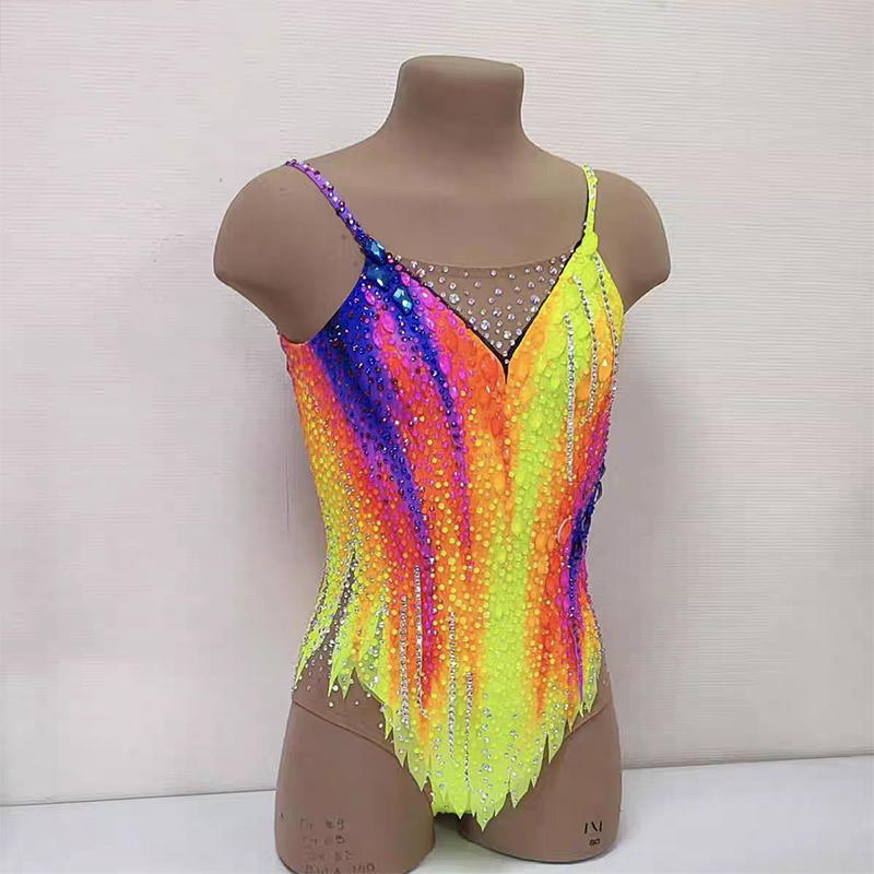 纳图薇艺术体操服啦啦操艺考滑冰服比赛儿童表演训练技巧服N937