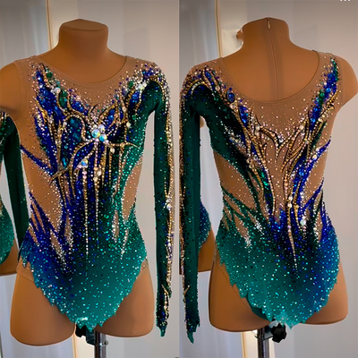 纳图薇艺术体操服啦啦操艺考芭蕾舞比赛儿童表演训练技巧服N709