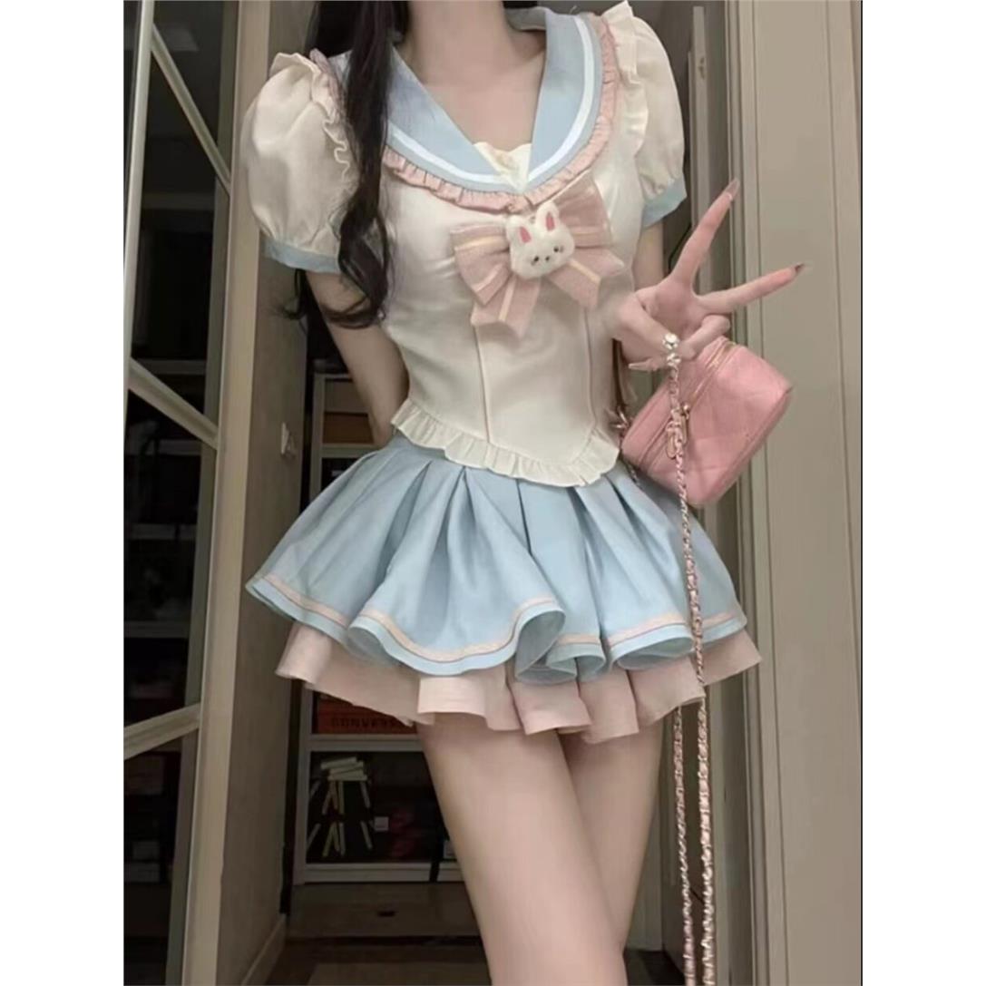 甜美学院风jk制服女夏季