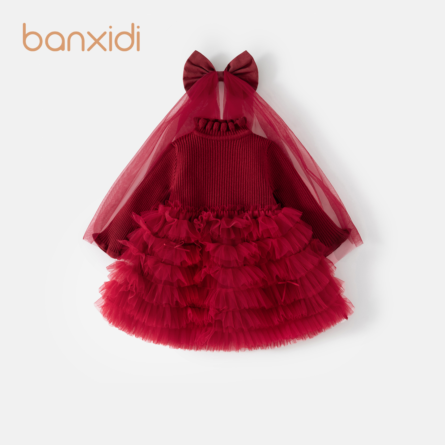 Banxidi女童连衣裙冬装2025新款