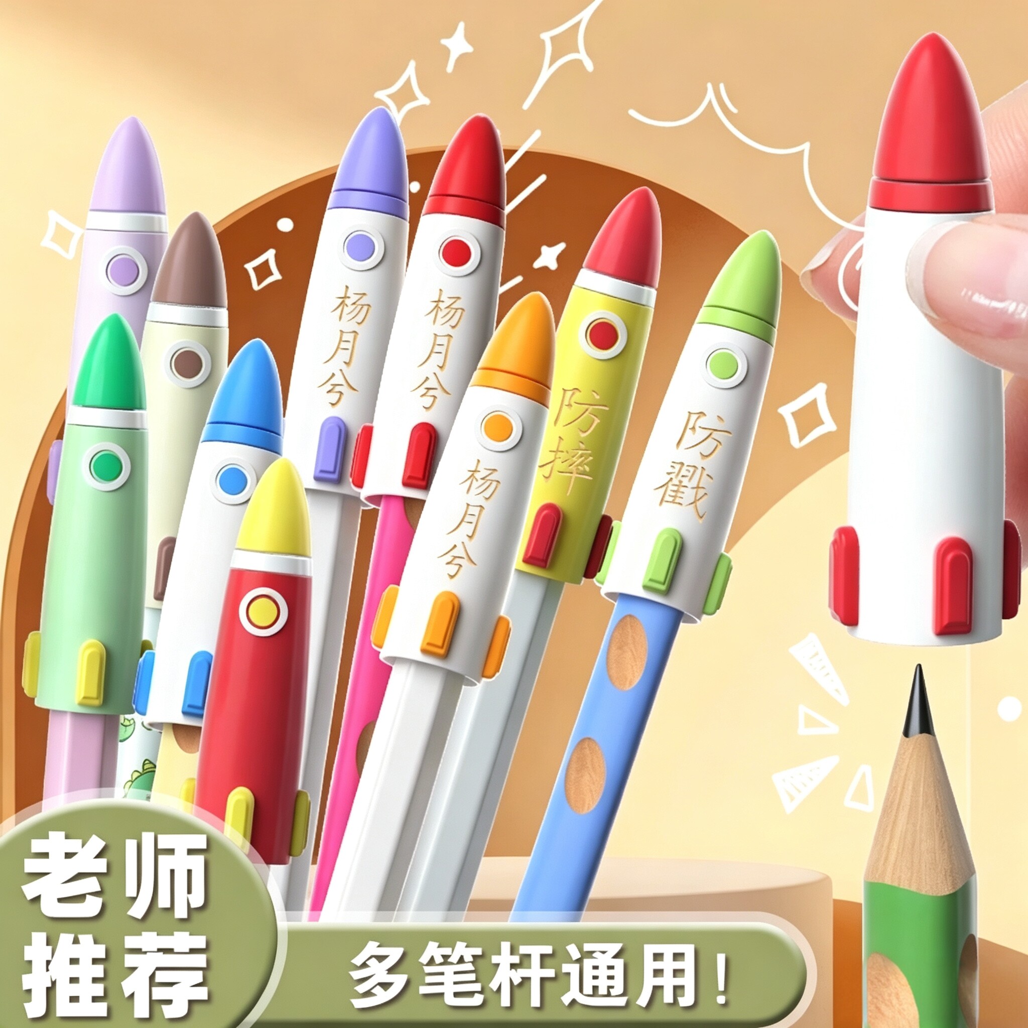 【老师推荐】火箭铅笔帽