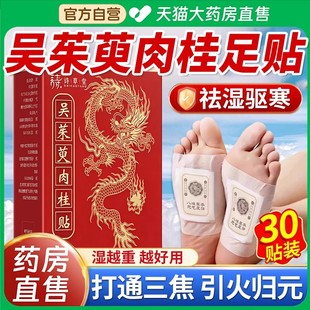 吴茱萸肉桂足贴正品官方旗舰店通阳引火归元三焦不通上热下寒中