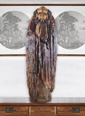 石湾陶瓷公仔大师工艺送礼精品家居门客厅镇宅装饰品达摩东渡摆件