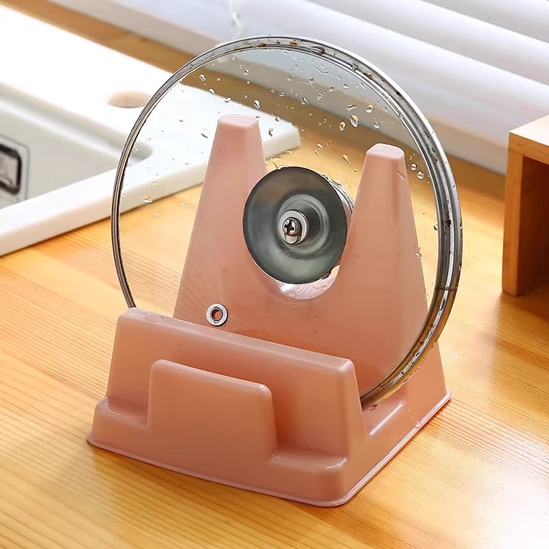 家用放锅盖砧板收纳架