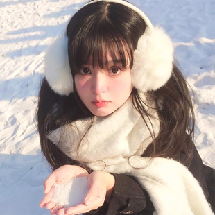 学生毛绒耳罩冬女冬季保暖耳包护耳朵耳捂子时尚防冻耳暖套可折叠