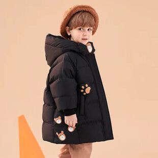 儿童宝宝男童羽绒服冬季2025新款中长款男宝小童洋气加厚童装外套