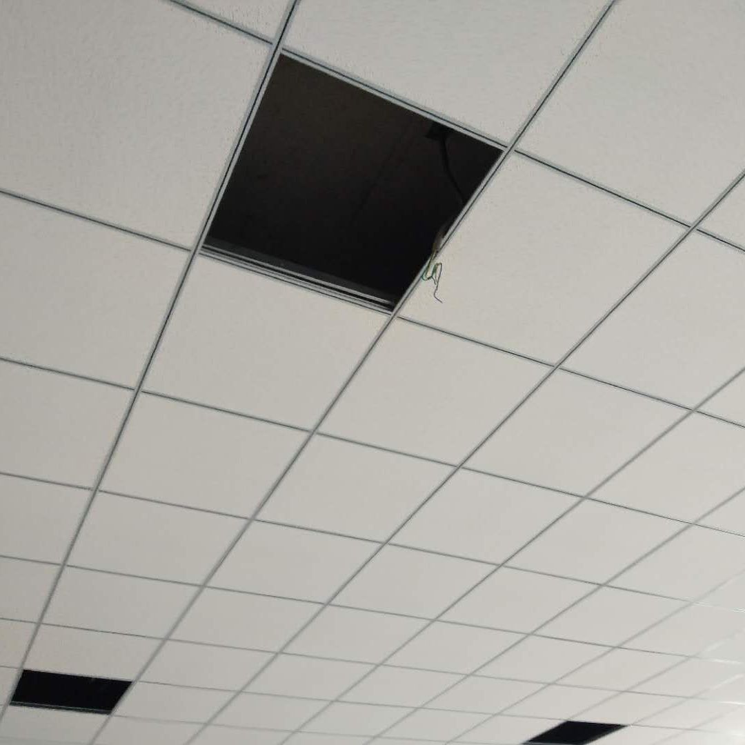 矿棉板吊顶天花板吸音板隔音装饰板石膏程6060办公室吊顶吸音隔热