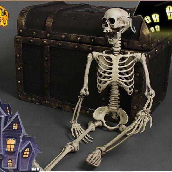 Halloween haunted house props human skeleton decoration装饰