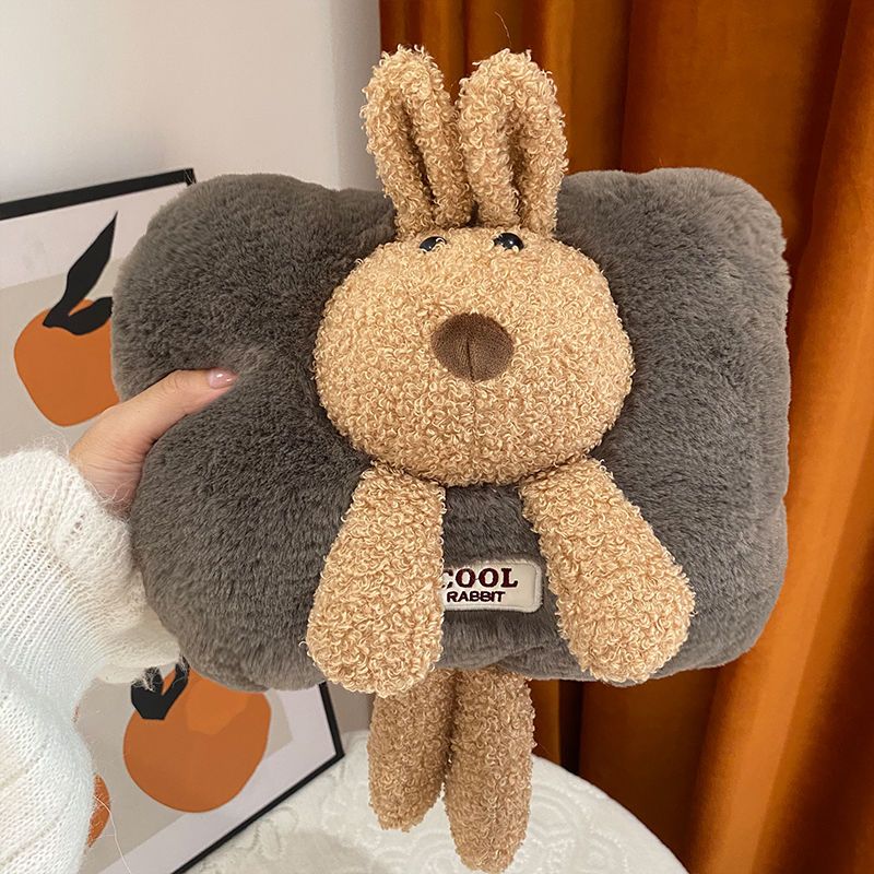 可爱热水袋充电防爆正品暖水袋女生暖宝宝毛绒暖胃暖手暖脚电暖宝