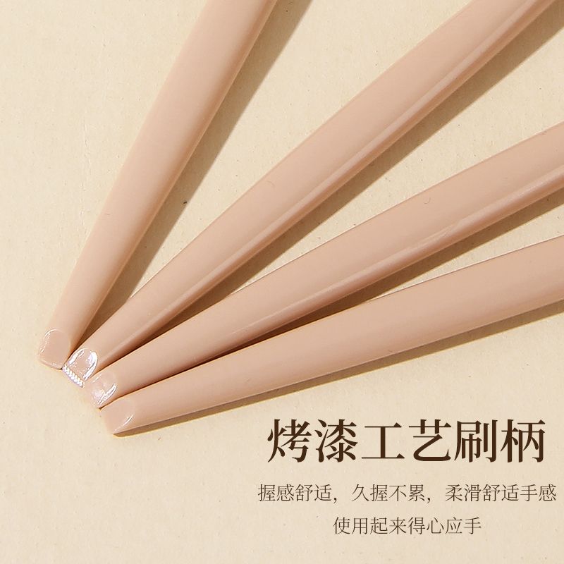 化妆刷套装便携带镜巨软多功能套刷散粉刷腮红粉底刷眼影刷5支装