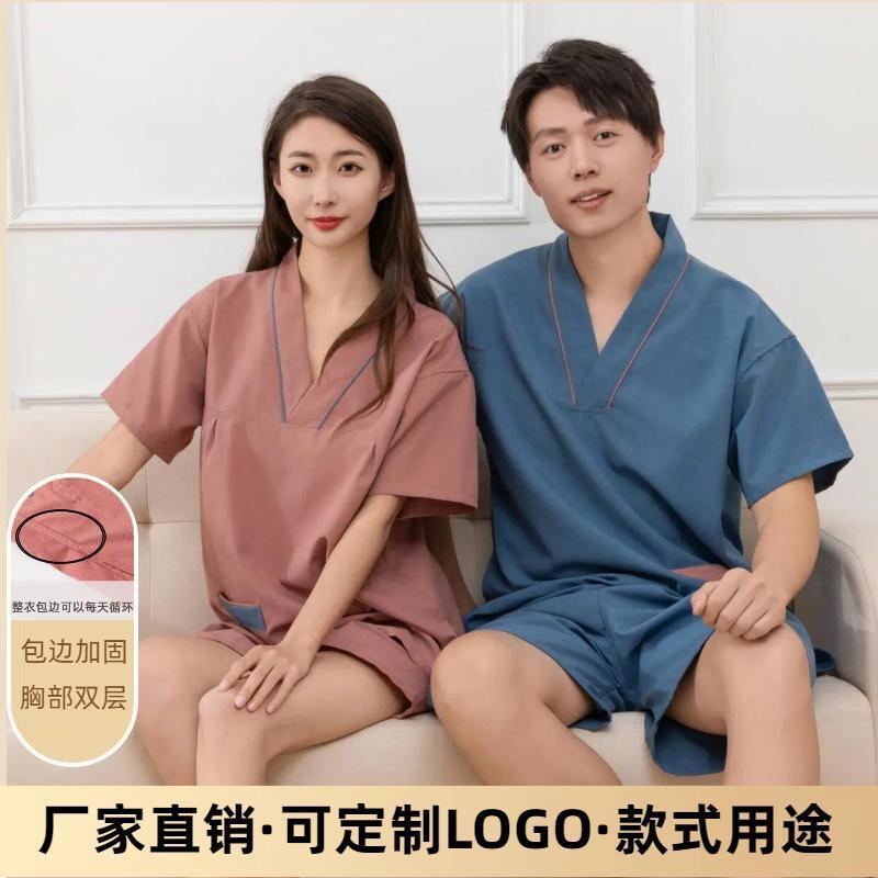 泰式睡衣泰式按摩衣服大码温泉浴服足疗店客人衣服定制艾灸美容院
